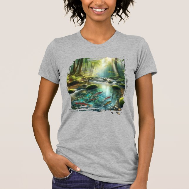 Camiseta Pez En Un Arroyo (Anverso)