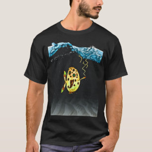 Camiseta Pez enfriador con cigarrillo - bajo el agua en cóm