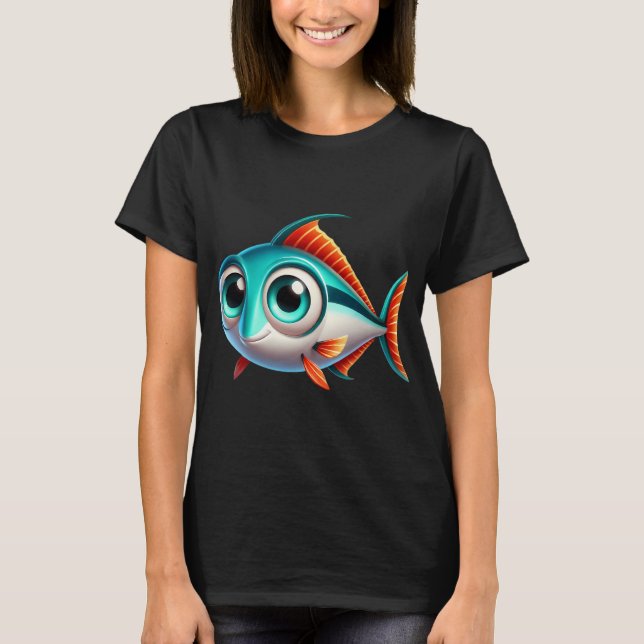 Camiseta Pez Escolar Adorable (Anverso)