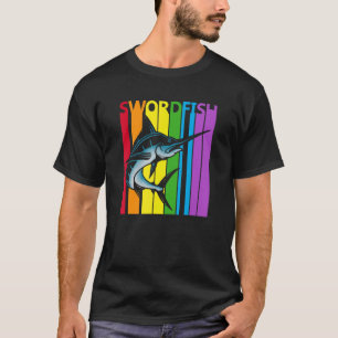 Camiseta Pez espada arcoíris lindo