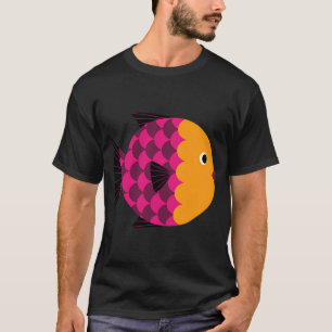 Camiseta Pez estilizado abstracto