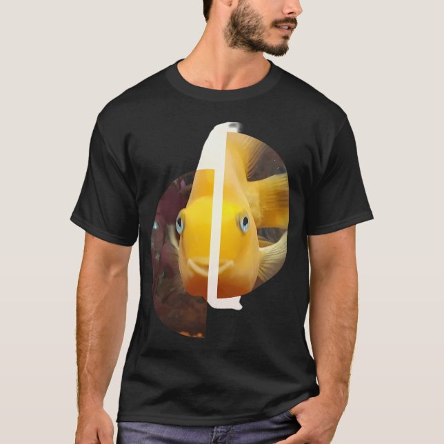 Camiseta Pez feliz semicírculos (Anverso)