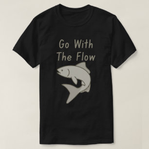 Camiseta Pez Fluye Con La Corriente