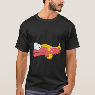 Camiseta Pez Friki (Rosa Fuerte+Amarillo)