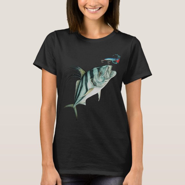 Camiseta Pez gallo y popper (Anverso)