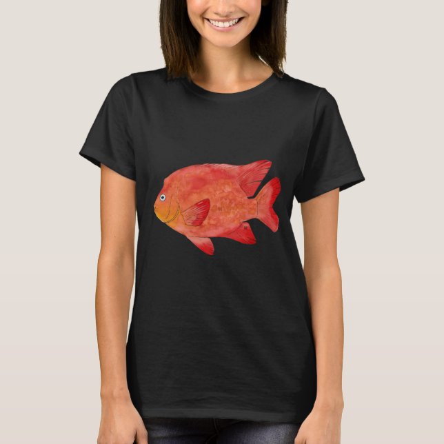 Camiseta Pez GARIBALDI-Hypsypops rubicundus (Anverso)