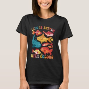 Camiseta Pez gatillo de acuario divertido Arrecife Amor por
