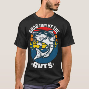 Camiseta Pez Gato Cabeza Plana Monstruo Agarrando Mano Sin