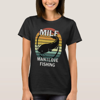 Camiseta Pez gato con motivo de ángel pescador y pescadores