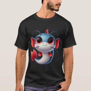 Camiseta Pez Gato de Cola Roja Adorable