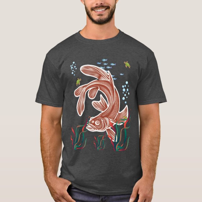 Camiseta Pez Gato divertido (Anverso)