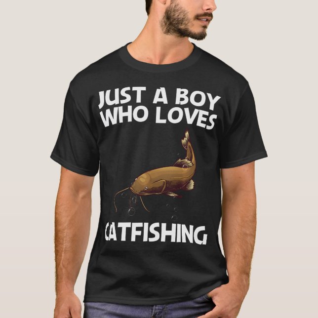 Camiseta Pez Gato Lindo Para Pescadores De Catfish (Anverso)