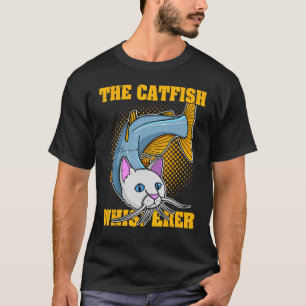 Camiseta Pez Gato Siluro Pesca de Bagre Humor