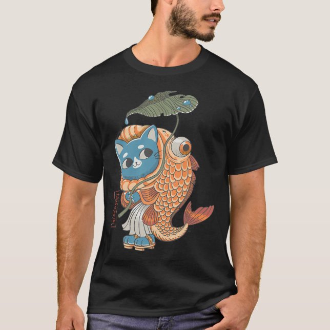 Camiseta Pez gato Yokai (Anverso)