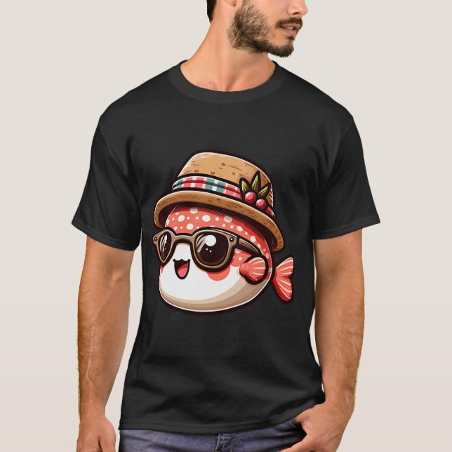 Camiseta Pez Genial en Sombrero (Anverso)