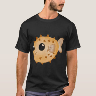 Camiseta Pez Globo Kawaii Adorable – Ilustración de Pez Glo