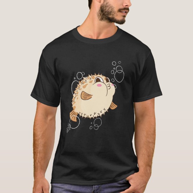 Camiseta Pez Globo Pez Globo Burbujas (Anverso)