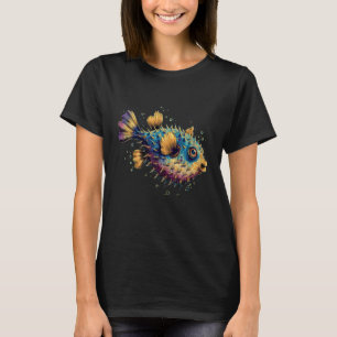Camiseta Pez Globo Pez Globo Motivo Animal Mar Océano Globo