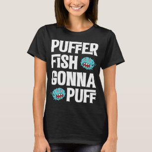 Camiseta pez globo va a inflar pez globo
