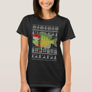 Camiseta Pez Gorro Santa Navidad Lubina Sweate Navideño Feo