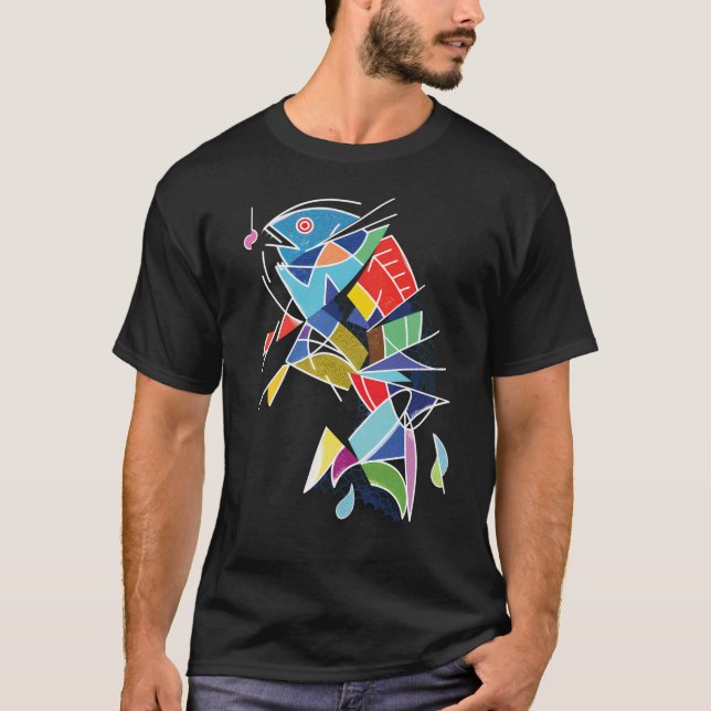 Camiseta Pez Grande Cebo Pequeño (Anverso)