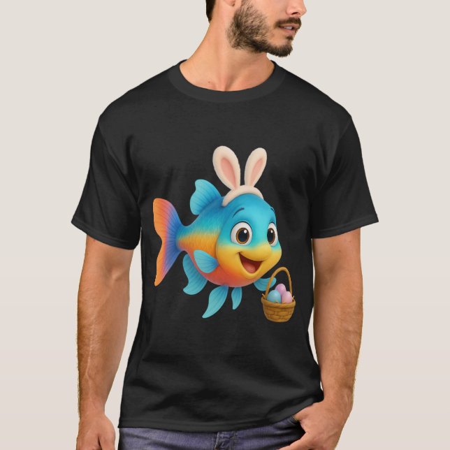 Camiseta Pez Guppy Pascua (Anverso)