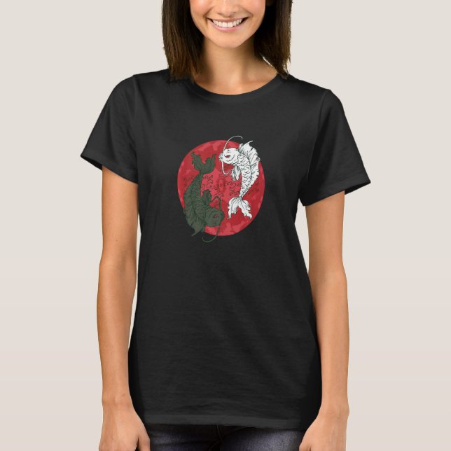 Camiseta Pez japonés koi artístico (Anverso)