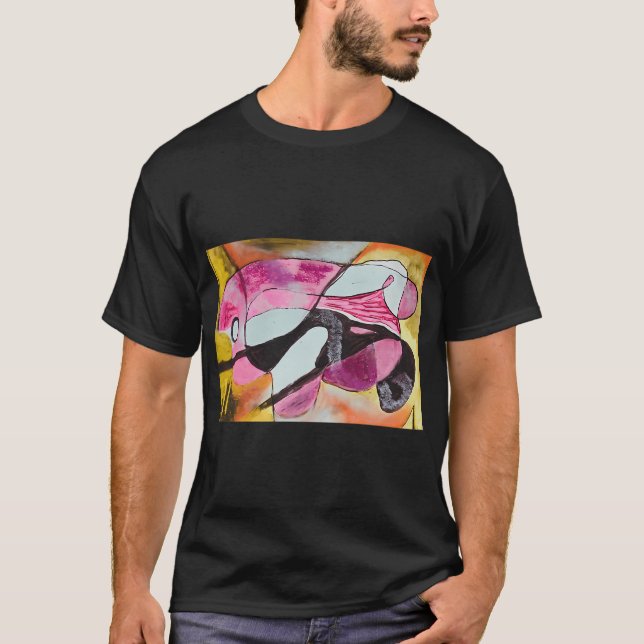 Camiseta Pez Koi Abstracto (Anverso)