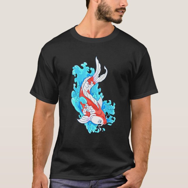 Camiseta Pez Koi Carpa Japonesa (Anverso)