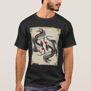 Camiseta Pez koi carpa japonesa Retro