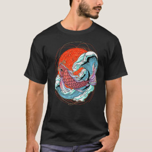 Camiseta Pez Koi Carpa Nishikigoi Japonés Cultura Japonesa