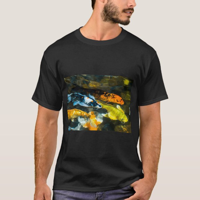 Camiseta Pez koi colorido (Anverso)