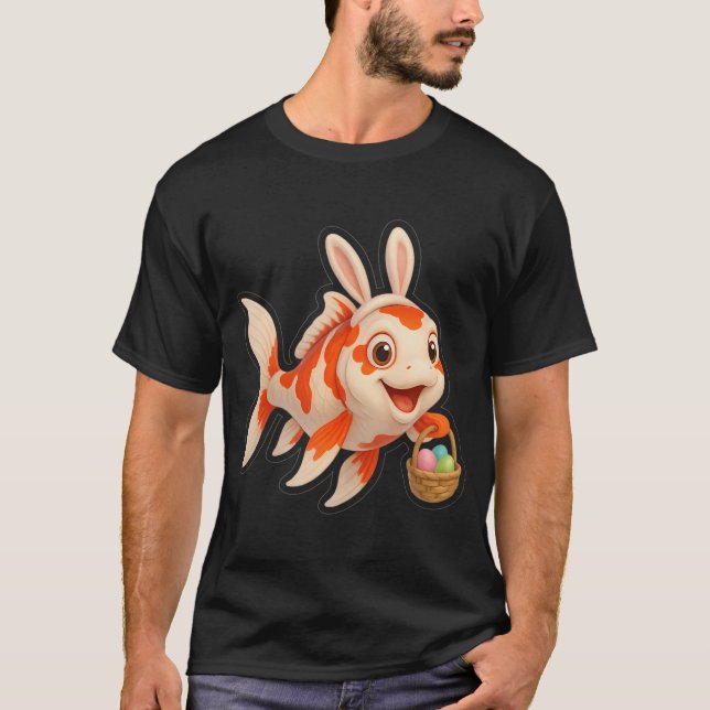 Camiseta Pez Koi de Pascua (Anverso)