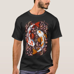 Camiseta Pez Koi Flor de Cerezo