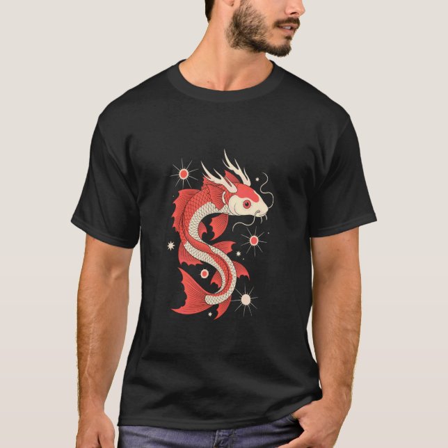Camiseta Pez Koi Japonés Asia Carpa 1 (Anverso)