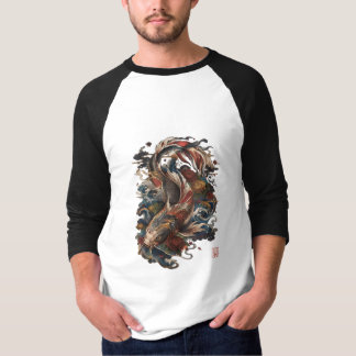 Camiseta Pez Koi Japonés | Tatuaje Japonés Tradicional