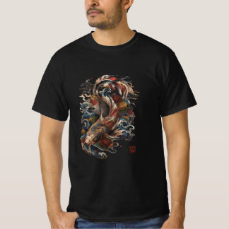 Camiseta Pez Koi Japonés | Tatuaje Tradicional Japonés
