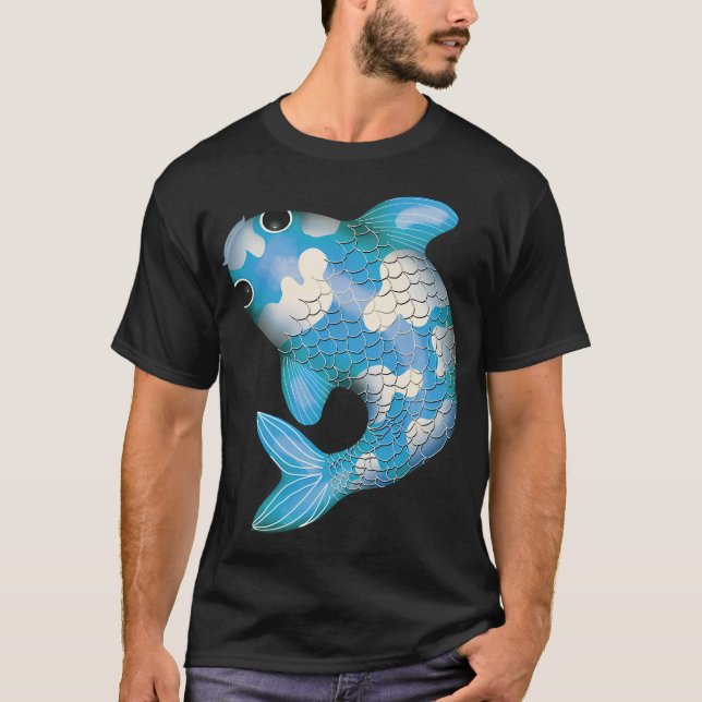 Camiseta Pez Koi Kawaii (Anverso)