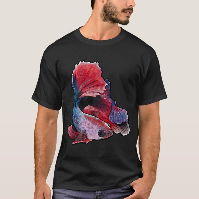 Camiseta Pez koi luchador (Anverso)