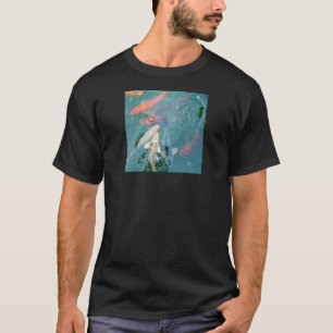 Camiseta Pez Koi nadando en estanque