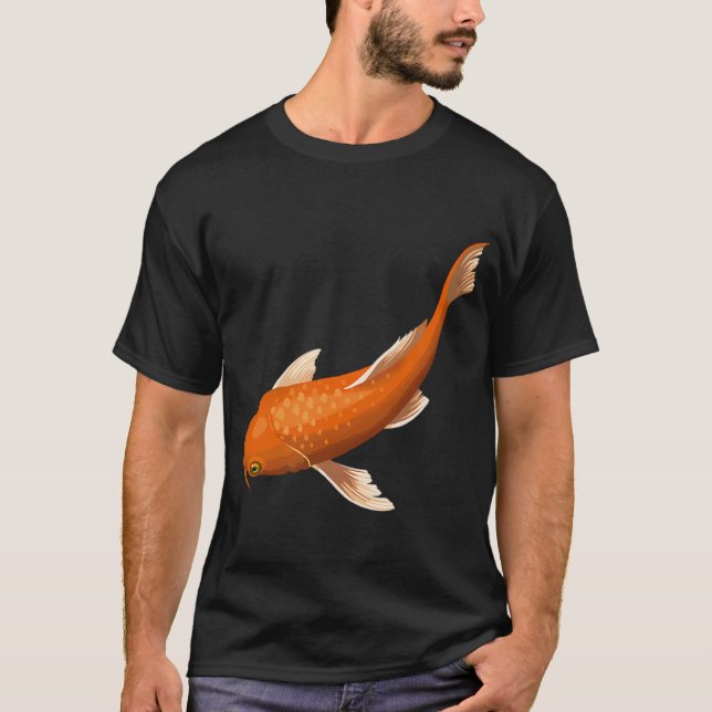 Camiseta Pez Koi Naranja (Anverso)