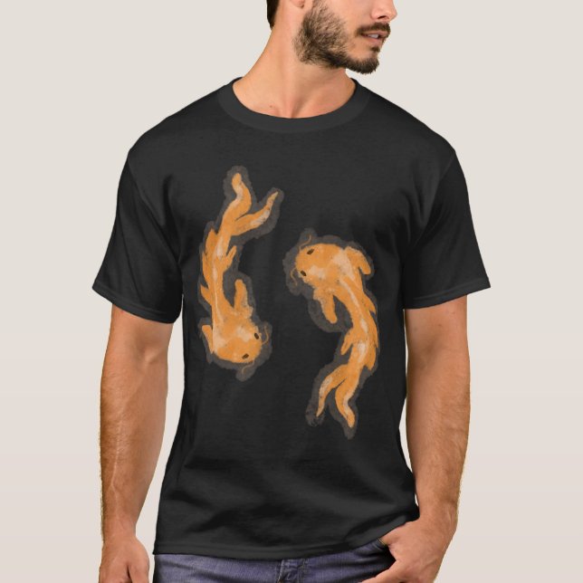 Camiseta Pez Koi Naranja (Anverso)