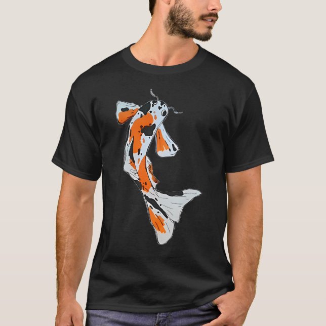 Camiseta Pez Koi Naranja (Anverso)