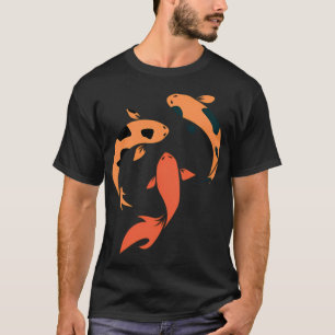 Camiseta Pez koi naranja