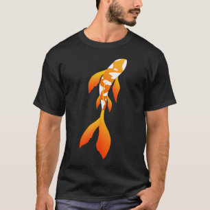 Camiseta Pez Koi Naranja (sin contorno)