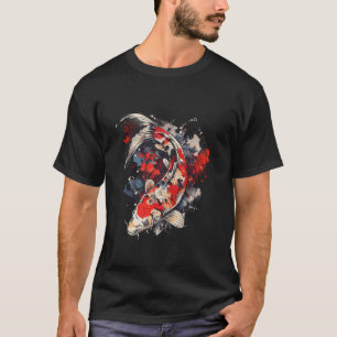 Camiseta Pez Koi Nishikigoi Arte Japonés Carpa Koi Japonesa