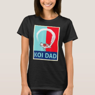 Camiseta Pez Koi Retro Estilo Japonés Carp Pescado Papá