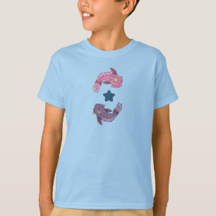 Camiseta Pez Koi Sol y Luna   Arte Celestial de Piscis