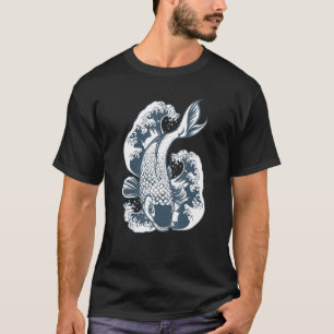 Camiseta Pez Koi Tatuaje Japonés Cool Jinli Japón Carpa Koi