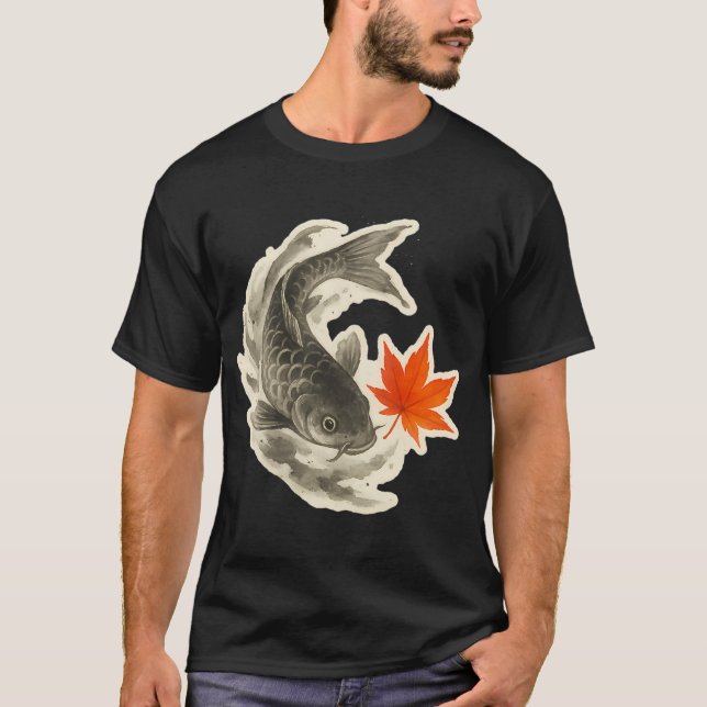 Camiseta Pez koi y arce (Anverso)